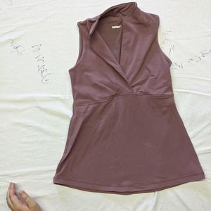 Lululemon Mauve deep v collar Whisper Tank